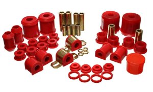 Mitsubishi Eclipse Suspension Bushing Kit - Front + Rear - Energy Suspension - Hyper-Flex System - Red - `00-`01